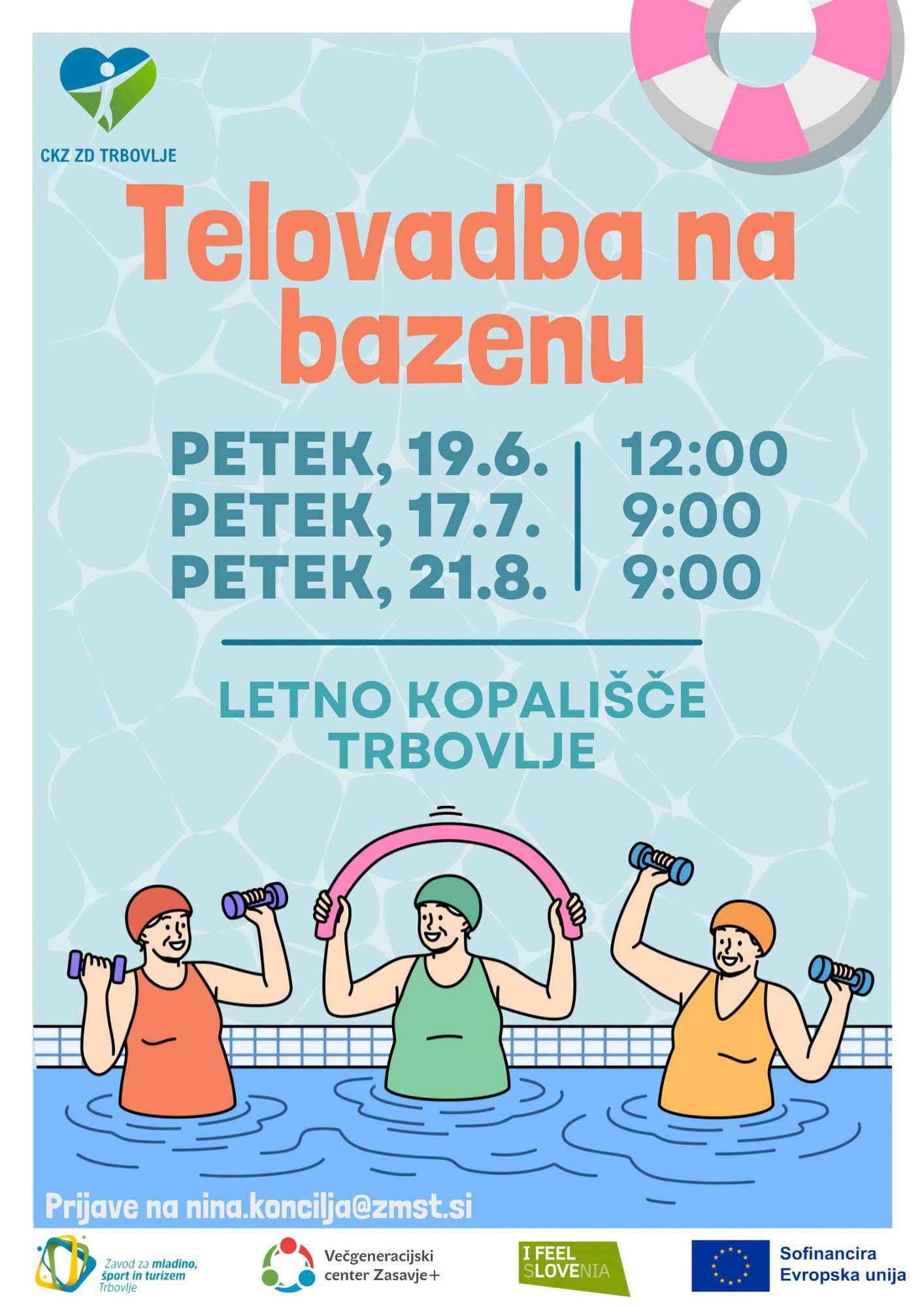 Telovadba na bazenu